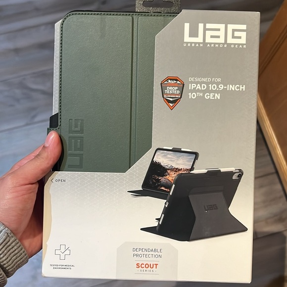 iPad case UAG SCOUT folio for Apple 10.9-inch iPad latest model 2022 black/olive - Picture 2 of 8